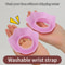 Flower Shape Silicone Solid Color Waterproof, 1 Pair Washing Face Spa Wrist Watch Band, Hair Accessories, Head Wrap