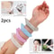 Flower Shape Silicone Solid Color Waterproof, 1 Pair Washing Face Spa Wrist Watch Band, Hair Accessories, Head Wrap