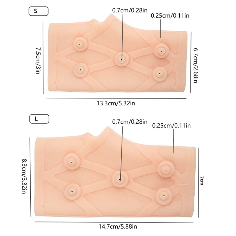 Hand Tendonitis Pain Relief Glove, Silicone Gel Protector, Magnetic Therapy Wrist Support, Carpal Tunnel Glove