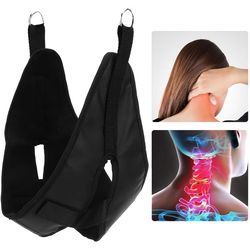 soft neck stretching belt pain relief, 1pcs hanging cervical traction device, metal bracket chiropractic neck traction