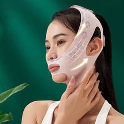 v line face slimming bandage, chin cheek neck shaper strap, face sculpting lift up sleep mask beauty band