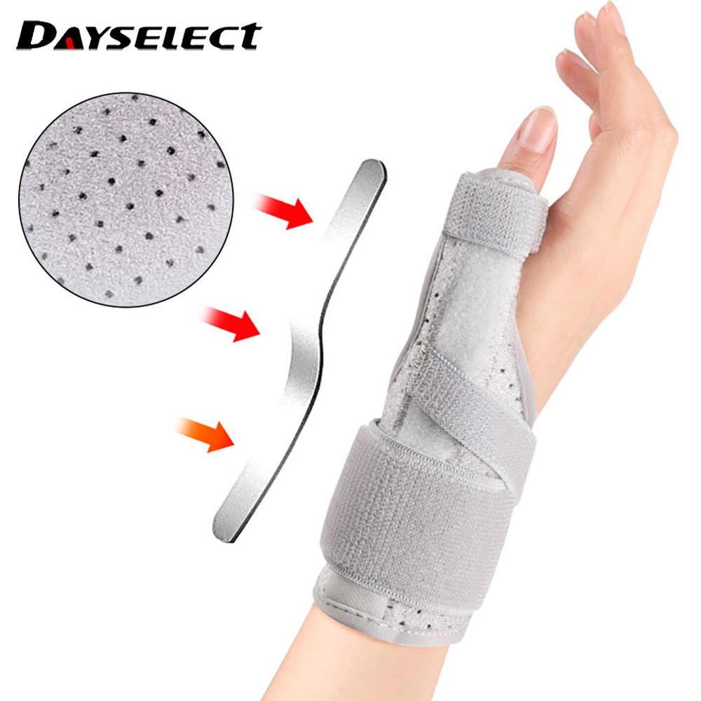 Wrist Brace Wrap for Tendonitis, Aluminum Plate Compression Support, Adjustable Immobilization Splint