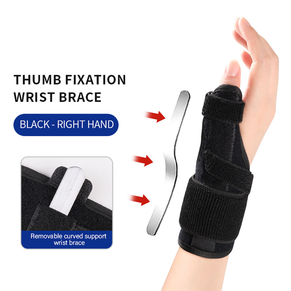 Wrist Brace Wrap for Tendonitis, Aluminum Plate Compression Support, Adjustable Immobilization Splint
