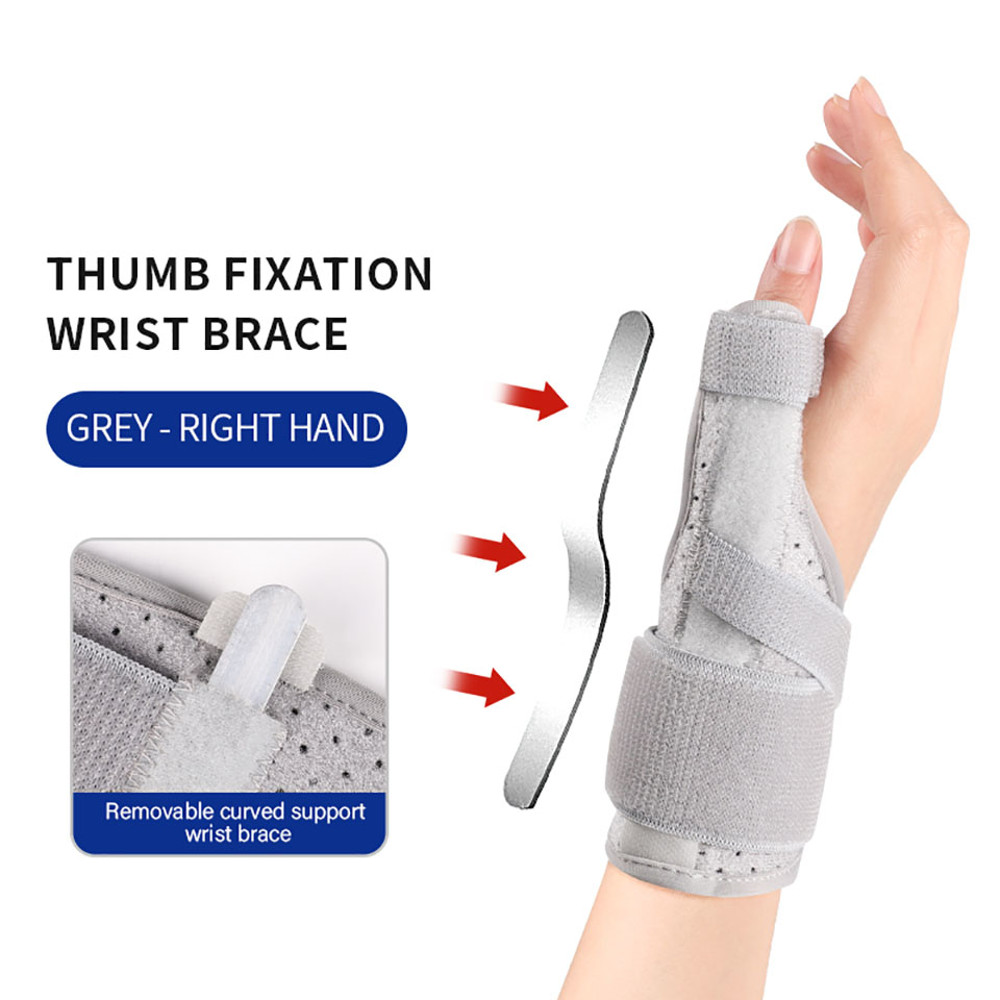 Wrist Brace Wrap for Tendonitis, Aluminum Plate Compression Support, Adjustable Immobilization Splint