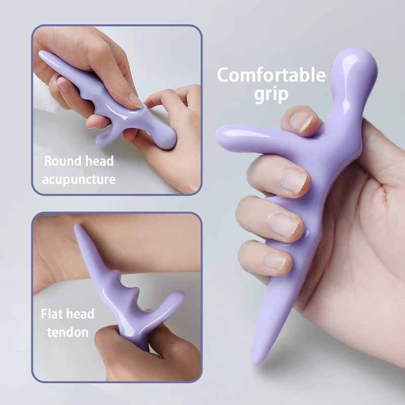 Manual Massage Tools, T Shaped Massager, Deep Tissue Acupressure, Neck Shoulder Back Foot, Muscle Fatigue Relief