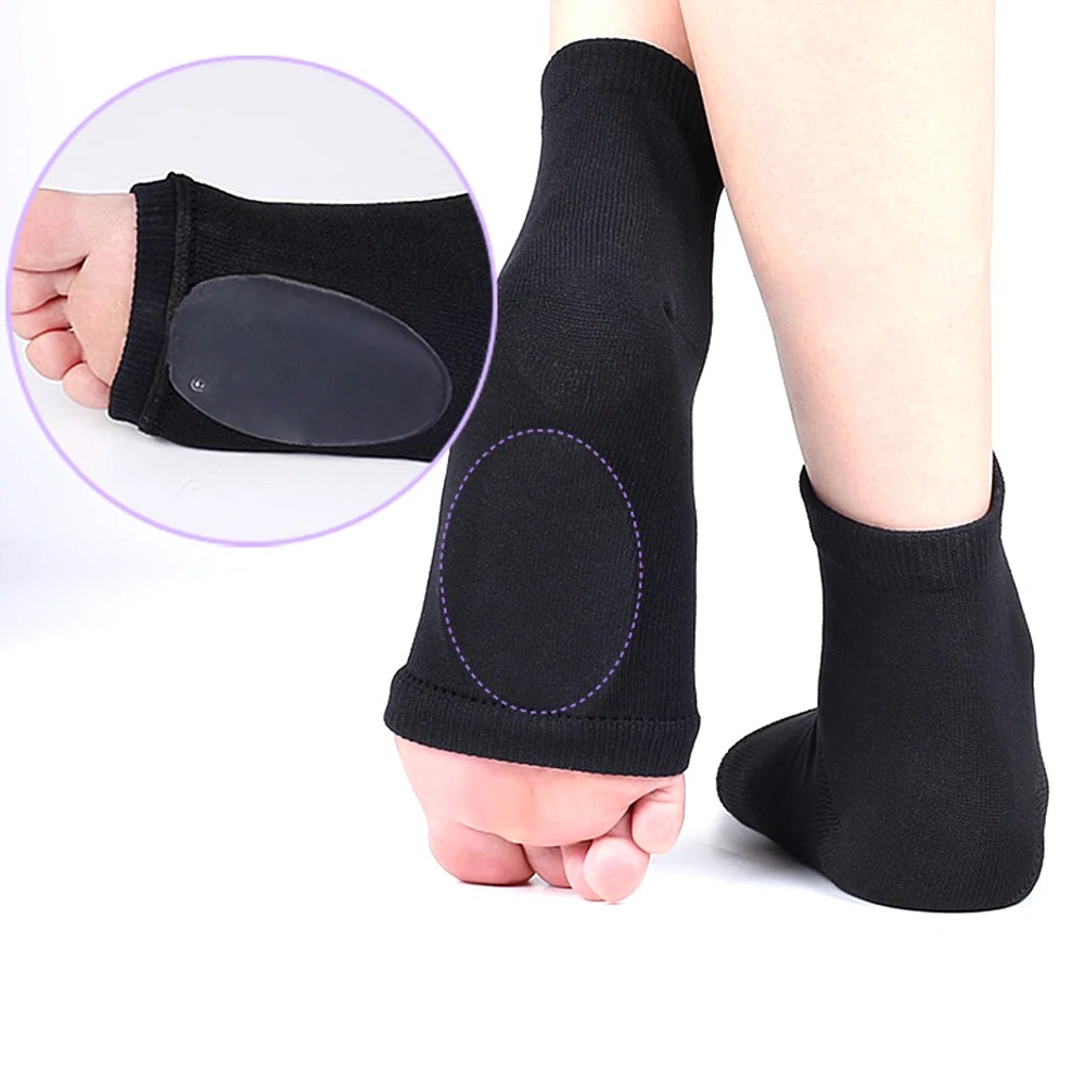Soft Elastic Gel Pad Arch Support Sleeve, Cushioned Comfort for Plantar Fasciitis, Heel Spurs, Flat Foot Relief
