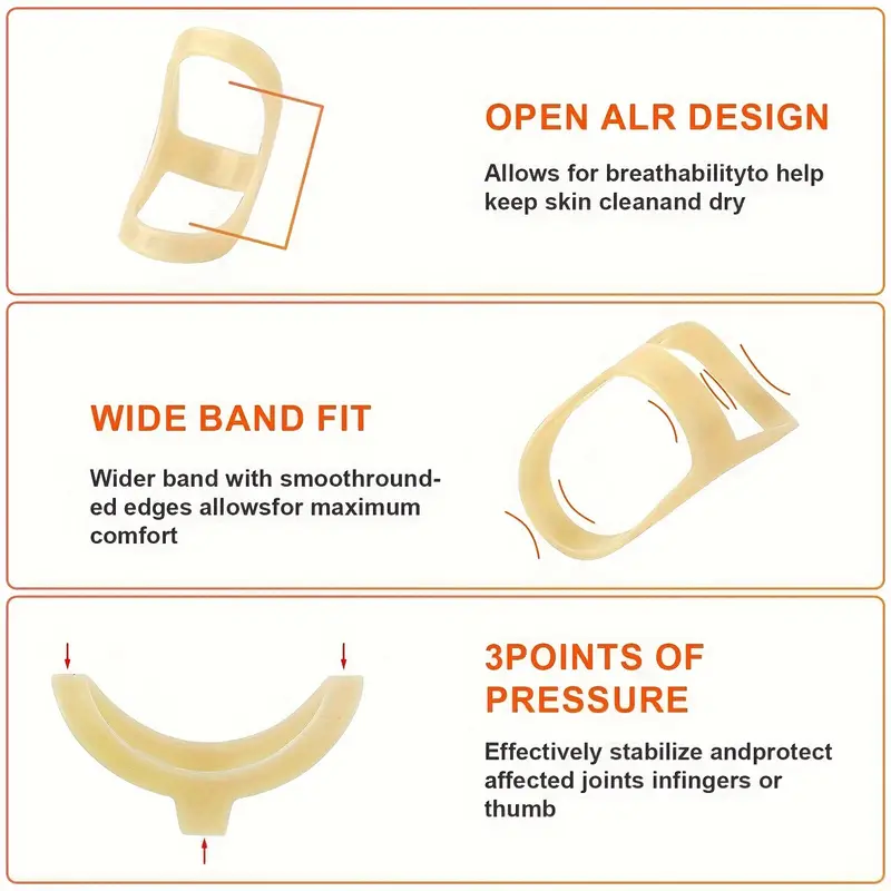 Flexible Finger Fixing Splint Kit, Protector Ring Sheath, Hammer Shaped Fixator for Injury Support Rehabilitation