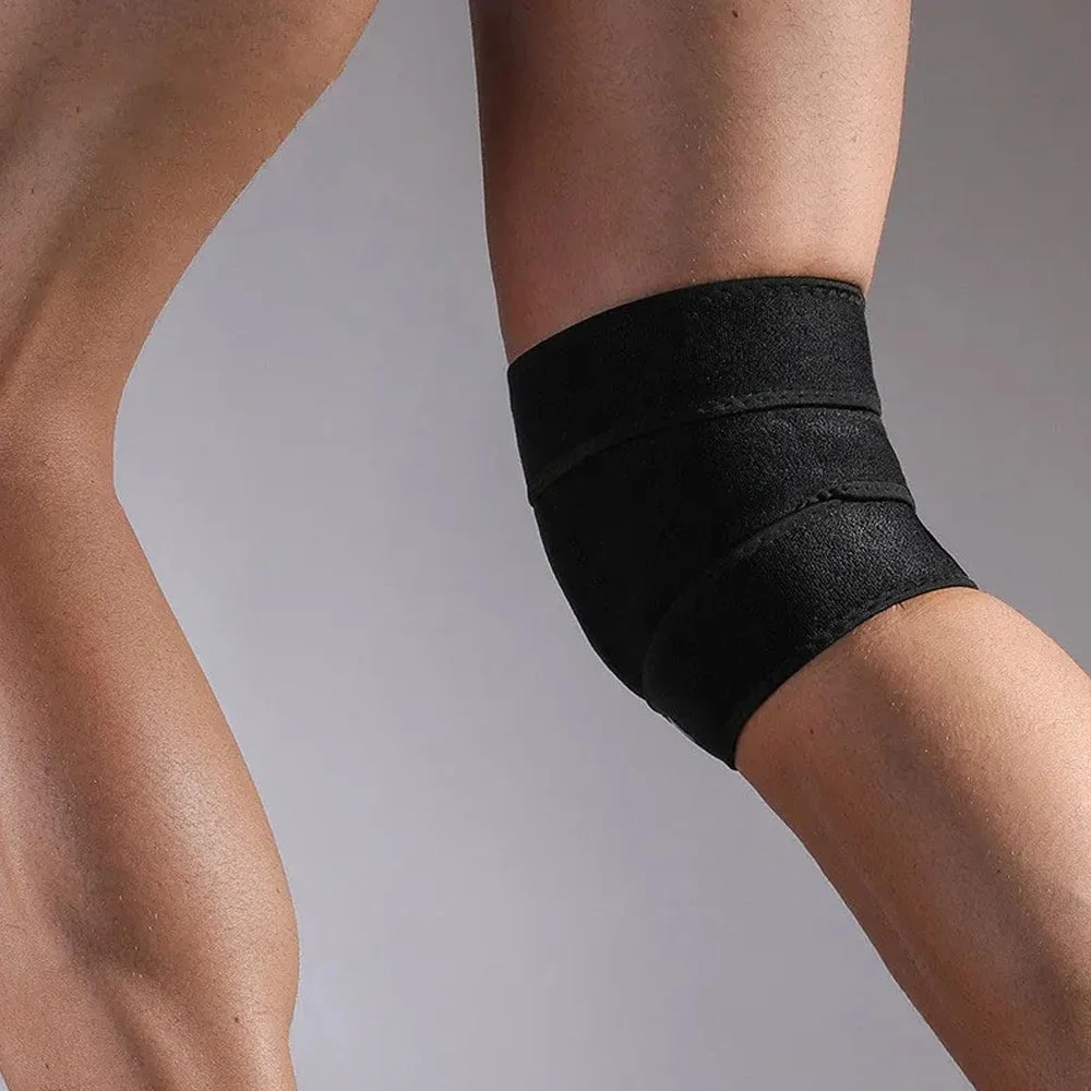 Adjustable Knee Support Brace, Open Patella Design, Hook and Loop Closure, Ideal for Running, Biking, Aerobics