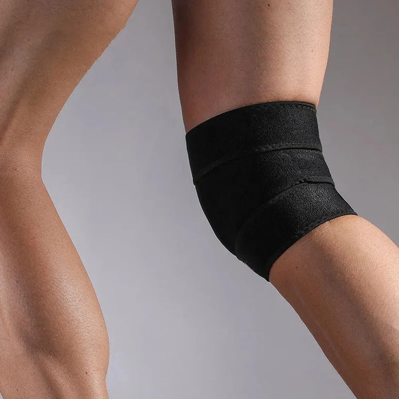 Adjustable Knee Support Brace, Open Patella Design, Hook and Loop Closure, Ideal for Running, Biking, Aerobics