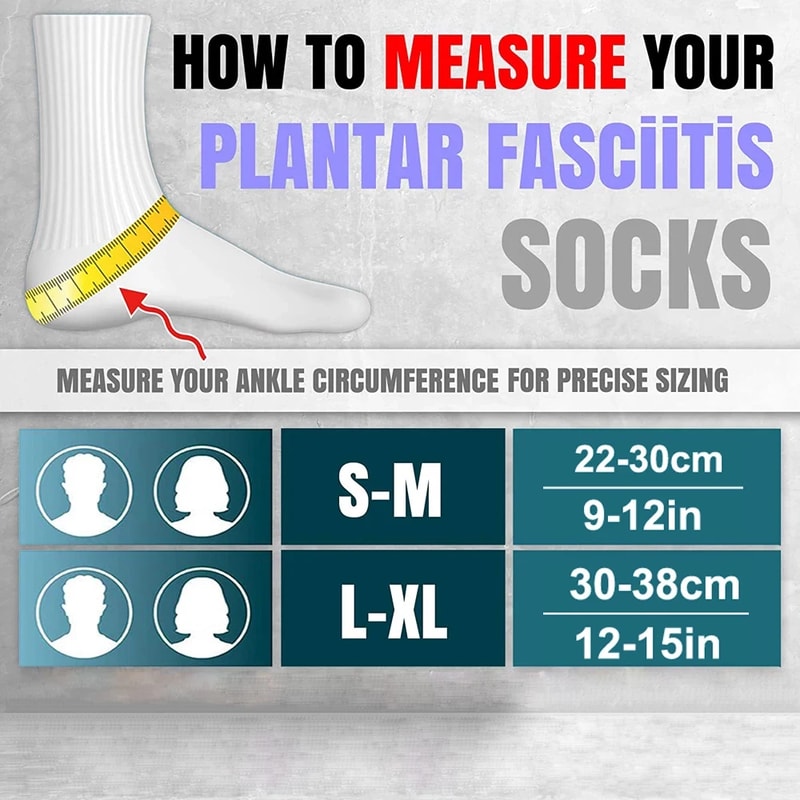 Plantar Fasciitis Socks Sleeves Sports Ankle Brace Compression Foot Arch Support Achilles Tendoniti 1