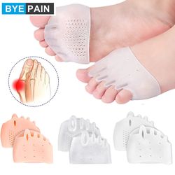 gel foot pads, toe separators for men women, foot care brace support, metatarsal cushion sleeves, forefoot pain relief