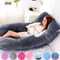 U Type Lumbar Pillow, Soft Fleece Pregnant Pillow, Side Protect Cushion for Pregnancy Women
