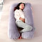 U Type Lumbar Pillow, Soft Fleece Pregnant Pillow, Side Protect Cushion for Pregnancy Women