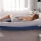 U Type Lumbar Pillow, Soft Fleece Pregnant Pillow, Side Protect Cushion for Pregnancy Women