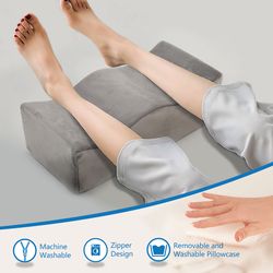 ergonomic leg pillow, pillow for leg, memory sponge leg support pillow, relieve down leg pressure, relax support cushion