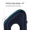 Portable PVC Inflatable Travel Pillow, Chin Support Cushion for Airplane, Car, Office, Comfortable Headrest Nap Pillow