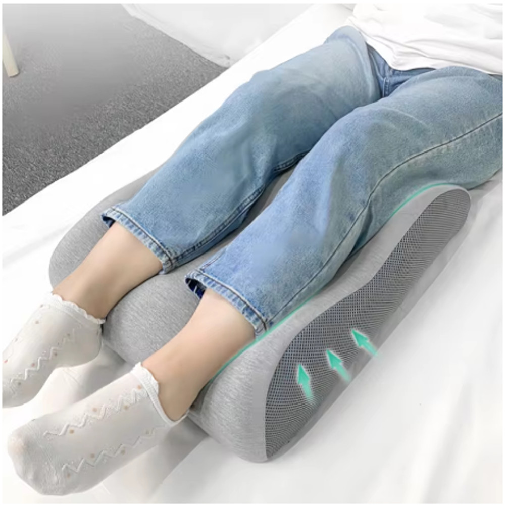 Foot Stress Relief Cushion, Memory Foam Leg Raiser Pillow, Ergonomic Support Cushion, Massage Body Pillow for Pregnancy