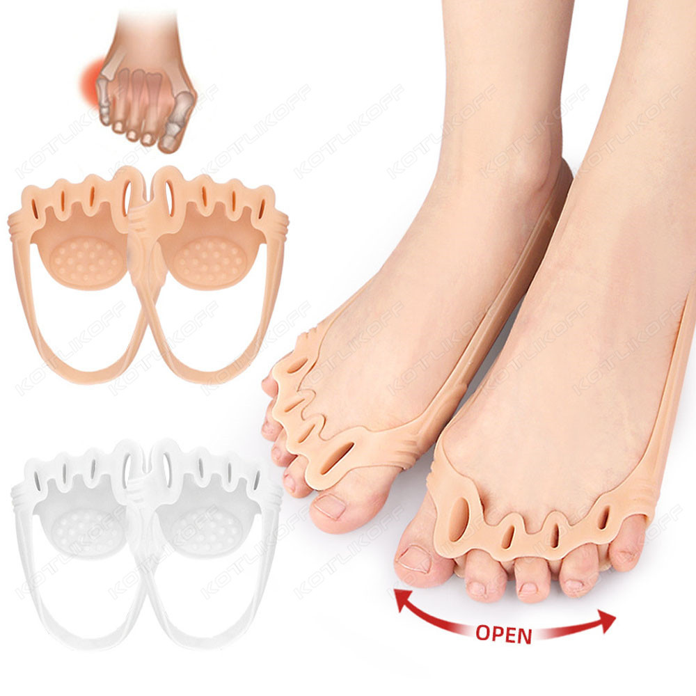 Overlapping Toe Separator 5 Holes Toe Splitter Breathable Foot Care Tools Toe Separators Straighten 0