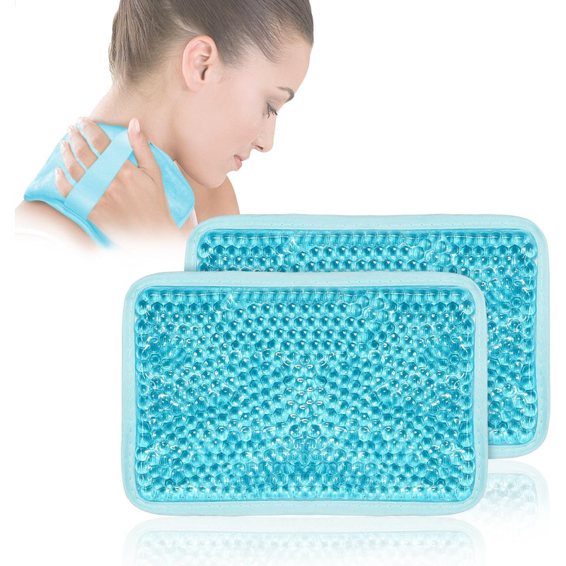 Reusable Hot Cold Gel Ice Pack, Pain and Swelling Relief for Knee, Back, Ankle, Foot, Elbow, Wisdom Tooth, Therapy