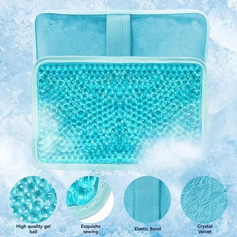 Reusable Hot Cold Gel Ice Pack, Pain and Swelling Relief for Knee, Back, Ankle, Foot, Elbow, Wisdom Tooth, Therapy