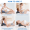 Adjustable Back Massager, Cervical Traction Device, Neck Bone Stretcher, Lower Upper Lumbar Spine Support Pillow