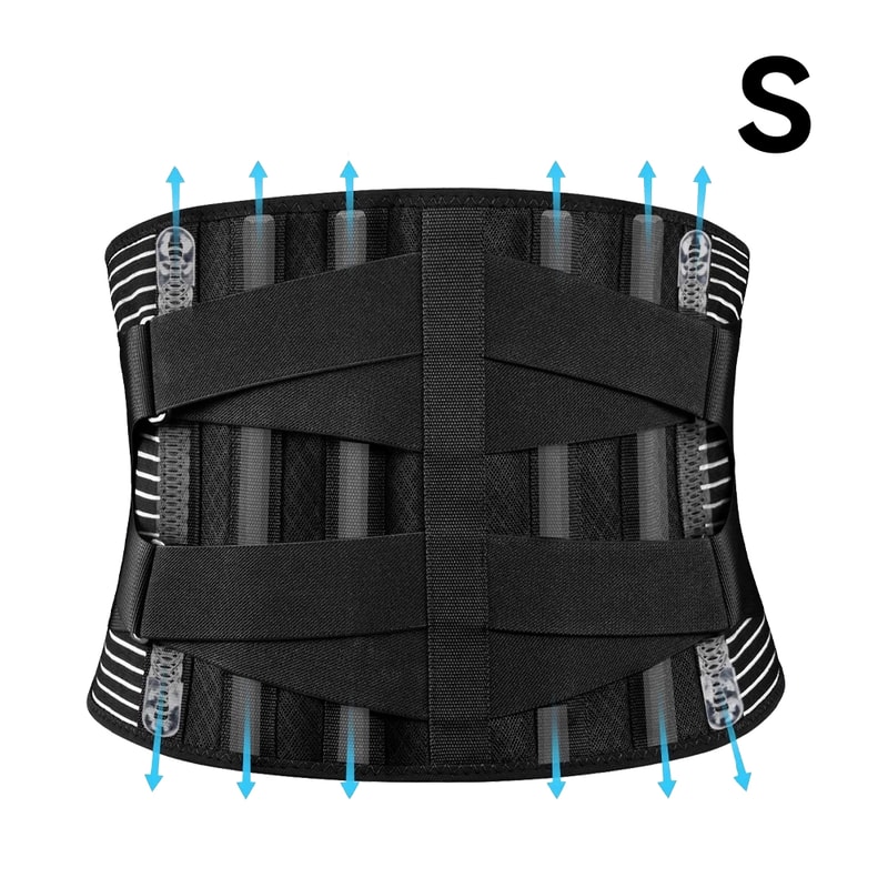 Slimming Body Shaper Waist Trainer Back Support Belt For Lower Back Pain Adjustable Breathable Wais 6