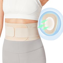 lumbar support belt for men and women, waist support for lower back pain relief, lightweight thin back brace