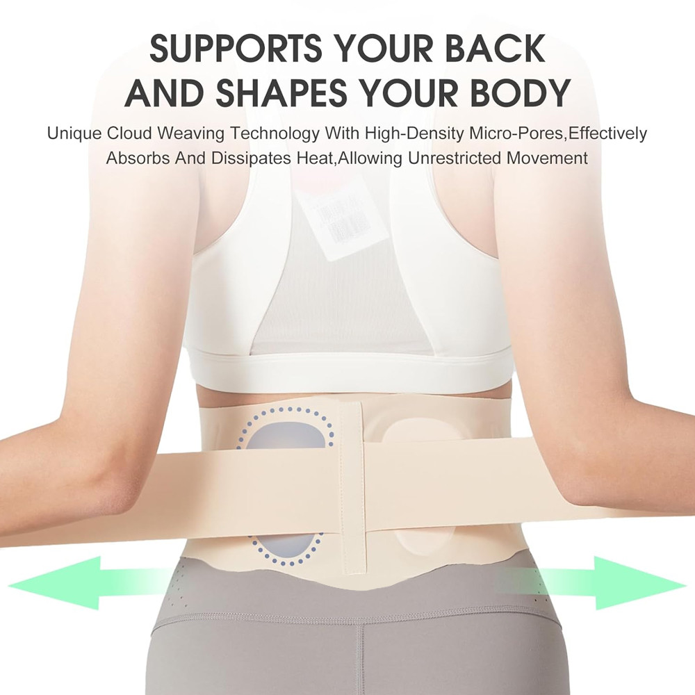 Lumbar Support Belt For Men And Women Waist Support For Lower Back Pain Relief Lightweight Thin Bac 1