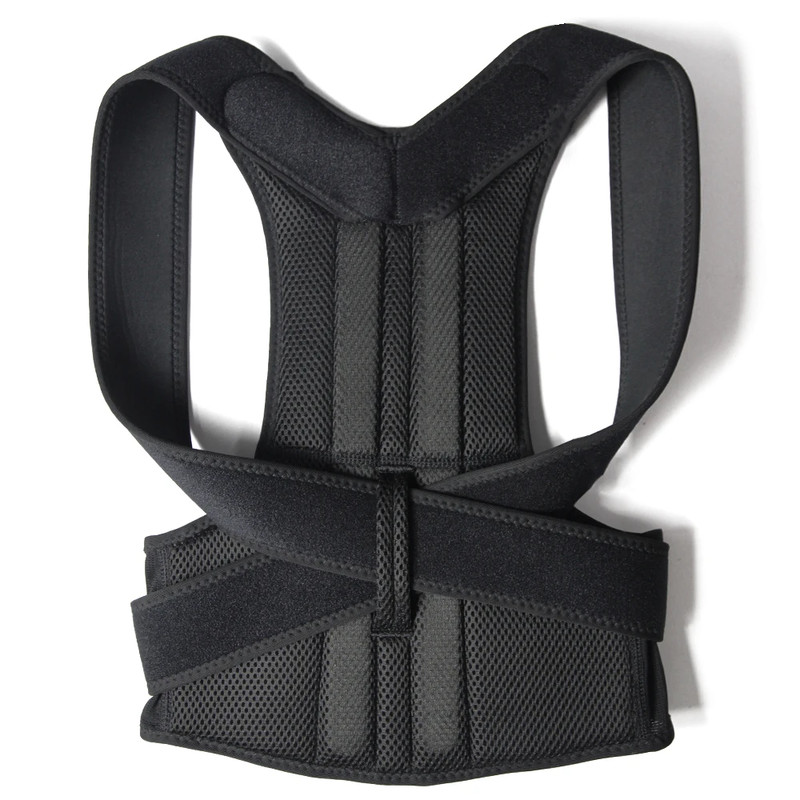 Adjustable Back Posture Corrector Shoulder And Waist Support Straps Breathable Brace For Better Ali 7