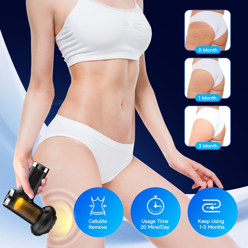 Full Body Rotation Massager Electric Cellulite Machine 5 Heads Deep Relax Massage Back Abdomen Legs 5