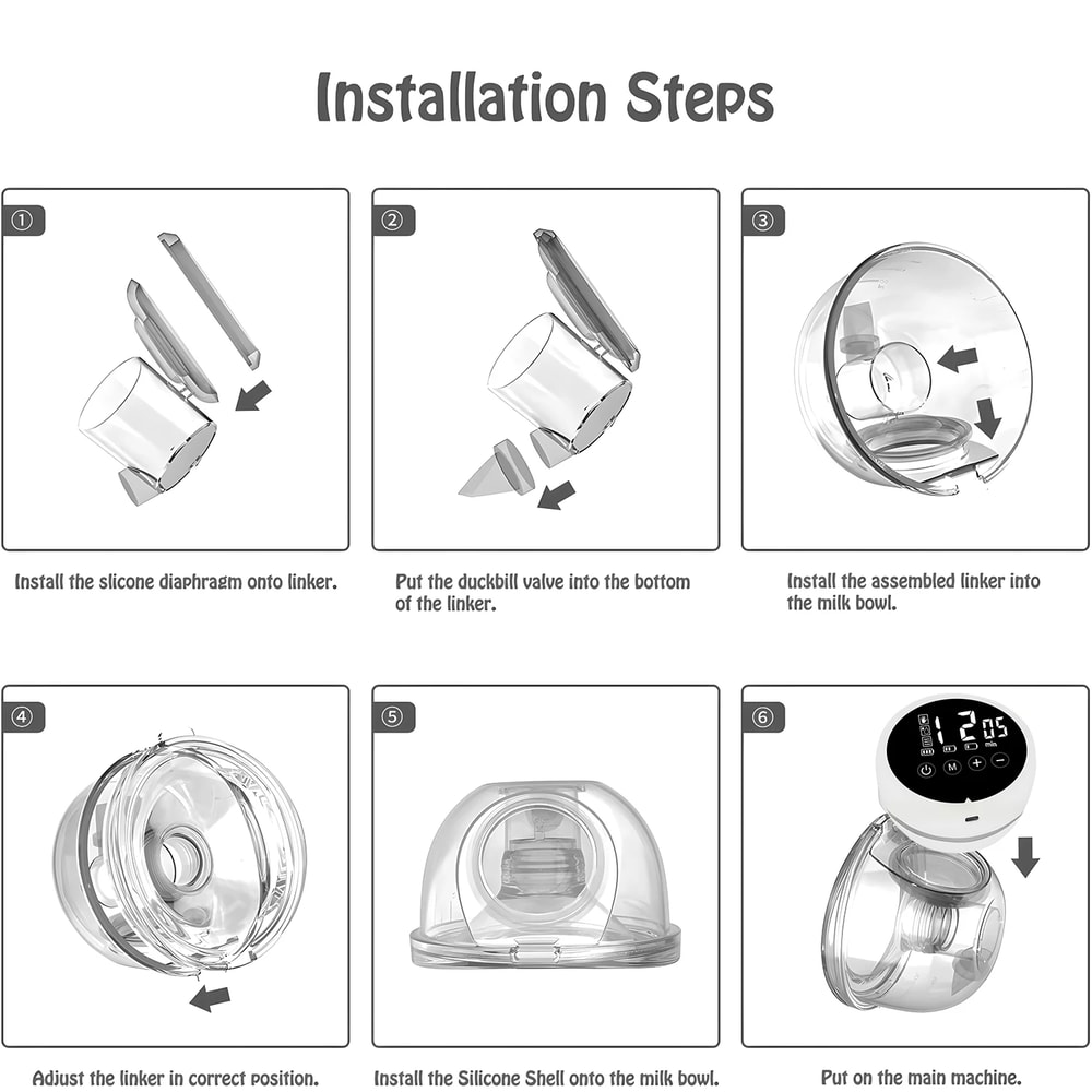 Hands Free Breast Pump, Double Sided Wearable Electric Pump, Painless Fully Automatic Breast Collector for Breastfeeding