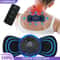 Mini Electric Neck Massager, Cervical Back Vertebra Massage Patch EMS, 8 Modes Neck Massage Device Muscle Relaxation