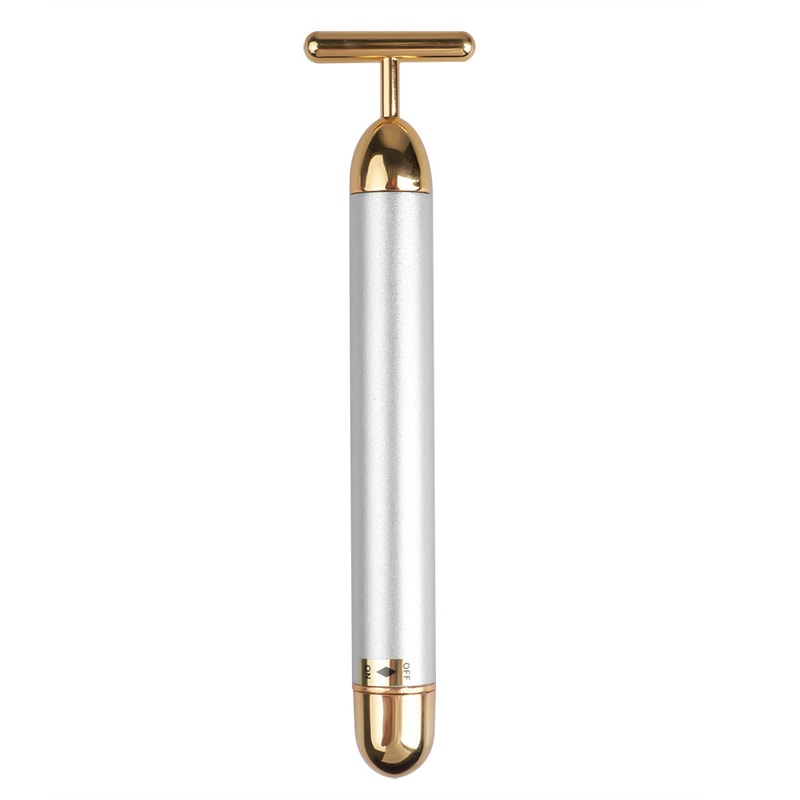 Waterproof Pulse Firming Massager Portable Energy Beauty Bar T Shaped Face Roller Eye Pouch Remover 0