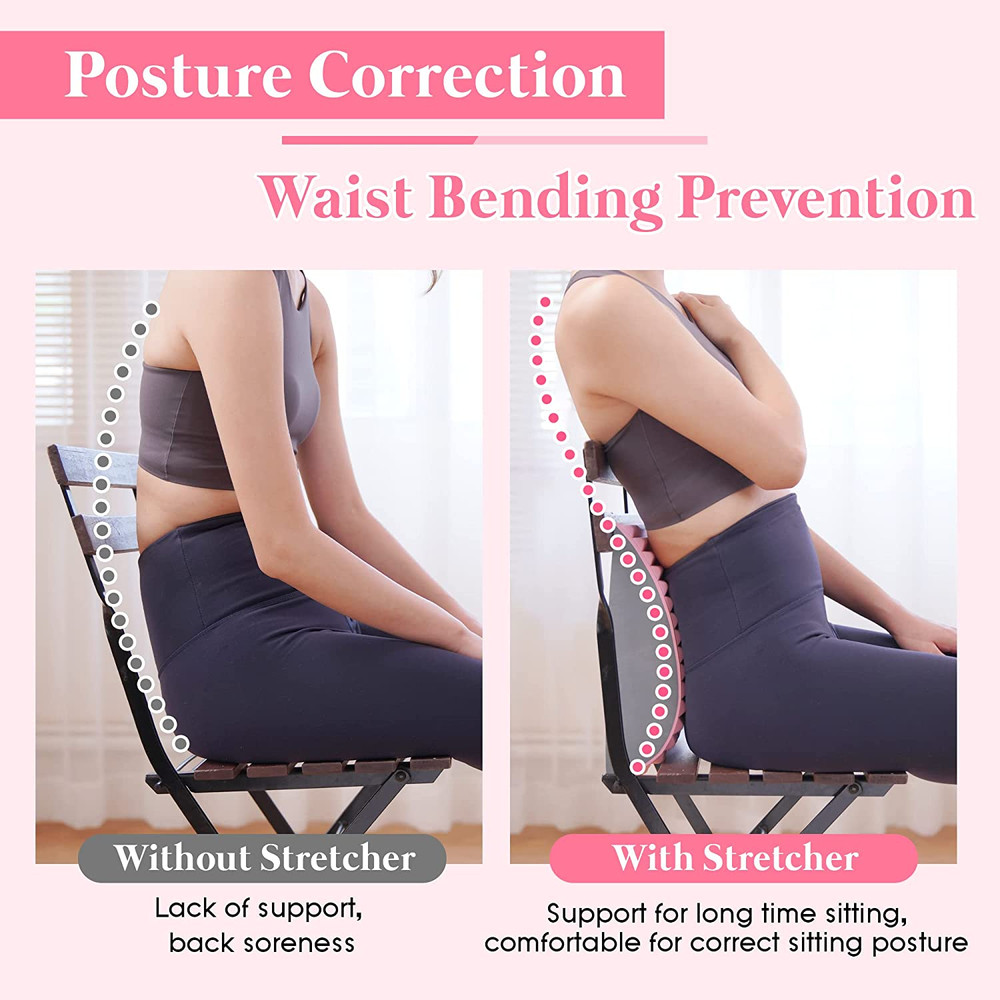 Lower Back Pain Relief Treatment Stretcher Herniated Disc Posture Corrector Pillow Back Stretcher P 1