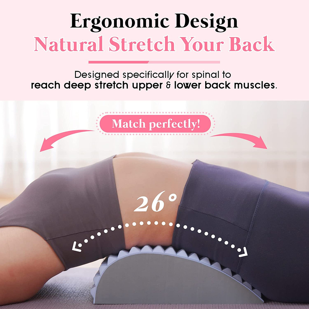 Lower Back Pain Relief Treatment Stretcher Herniated Disc Posture Corrector Pillow Back Stretcher P 3