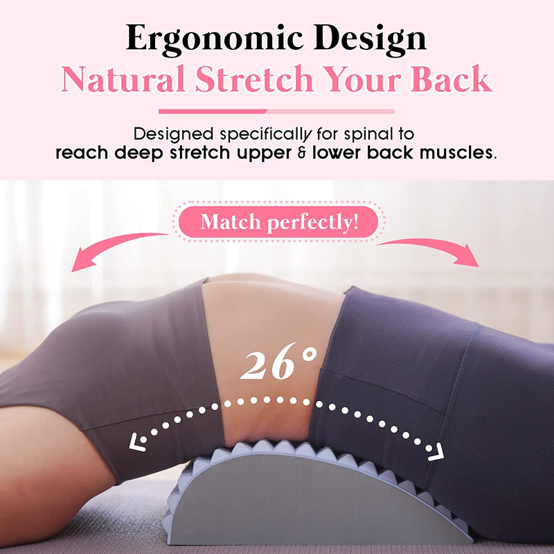 Lower Back Pain Relief Treatment Stretcher Herniated Disc Posture Corrector Pillow Back Stretcher P 3