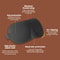 Soft Portable 3D Sleep Mask, Natural Sleeping Eye Mask, Eyeshade Cover Shade Eye Patch for Travel Women Men