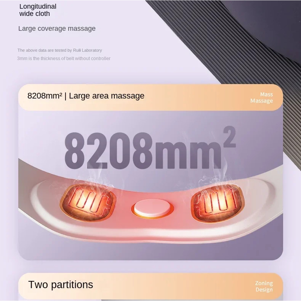 EMS Pulse Waist Protector Intelligent Heating Waist Massager Abdominal Massage Belt For Acid Swelli 4