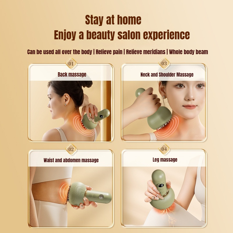 Rechargeable Electric Meridian Brush, Thin Belly Scraping Instrument, Meridian Massage Brush