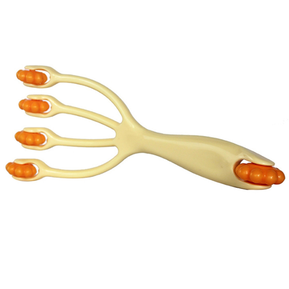 Manual Massage Roller Five Wheel, For Neck Back Waist Leg, Slimming Spa Massage To Release Fascia