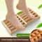 6 Row Wooden Foot Massager, Shiatsu Roller Pain Relief Foot Care Massager, Stress Relief, Health Therapy, Relax Massager