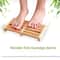 6 Row Wooden Foot Massager, Shiatsu Roller Pain Relief Foot Care Massager, Stress Relief, Health Therapy, Relax Massager