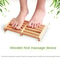 6 Row Wooden Foot Massager, Shiatsu Roller Pain Relief Foot Care Massager, Stress Relief, Health Therapy, Relax Massager
