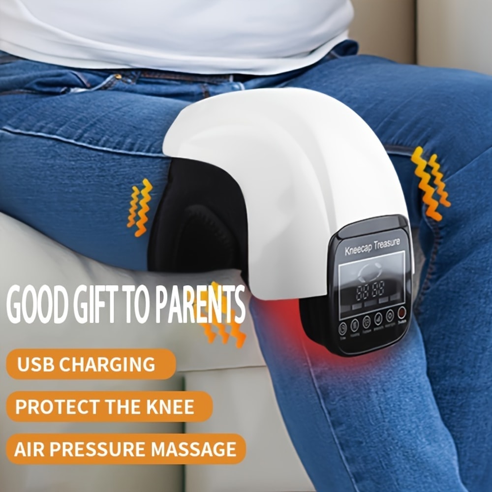Rechargeable Knee Massager Portable Heating Pad Vibration Hot Compress Joint Support Care For Knee 0