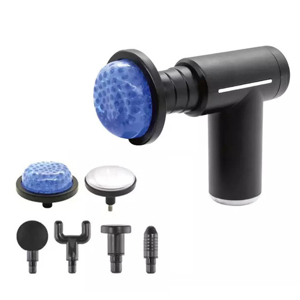 Cold And Hot Compress Fascia Gun Professional Level Muscle Massage Gun 6 Heads Intelligent Relaxati 3