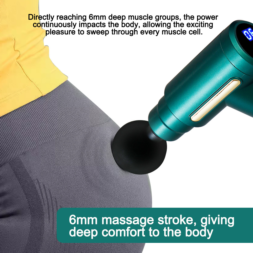 Mini Fascia Gun Device Professional Massage Gun Electric Shock Vibration Fitness Massager For Body  3