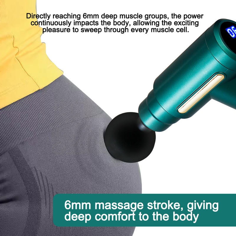 Mini Fascia Gun Device Professional Massage Gun Electric Shock Vibration Fitness Massager For Body  3