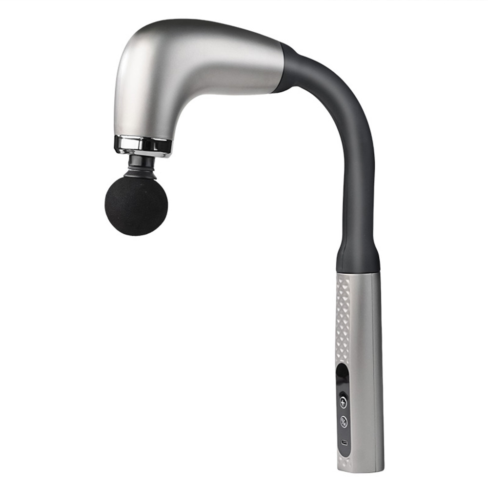 Elbow Self-Assist Massage Gun, Fascia Gun with Extended Handle, Muscle Relaxation for Upper and Lower Back, Deep Tissue