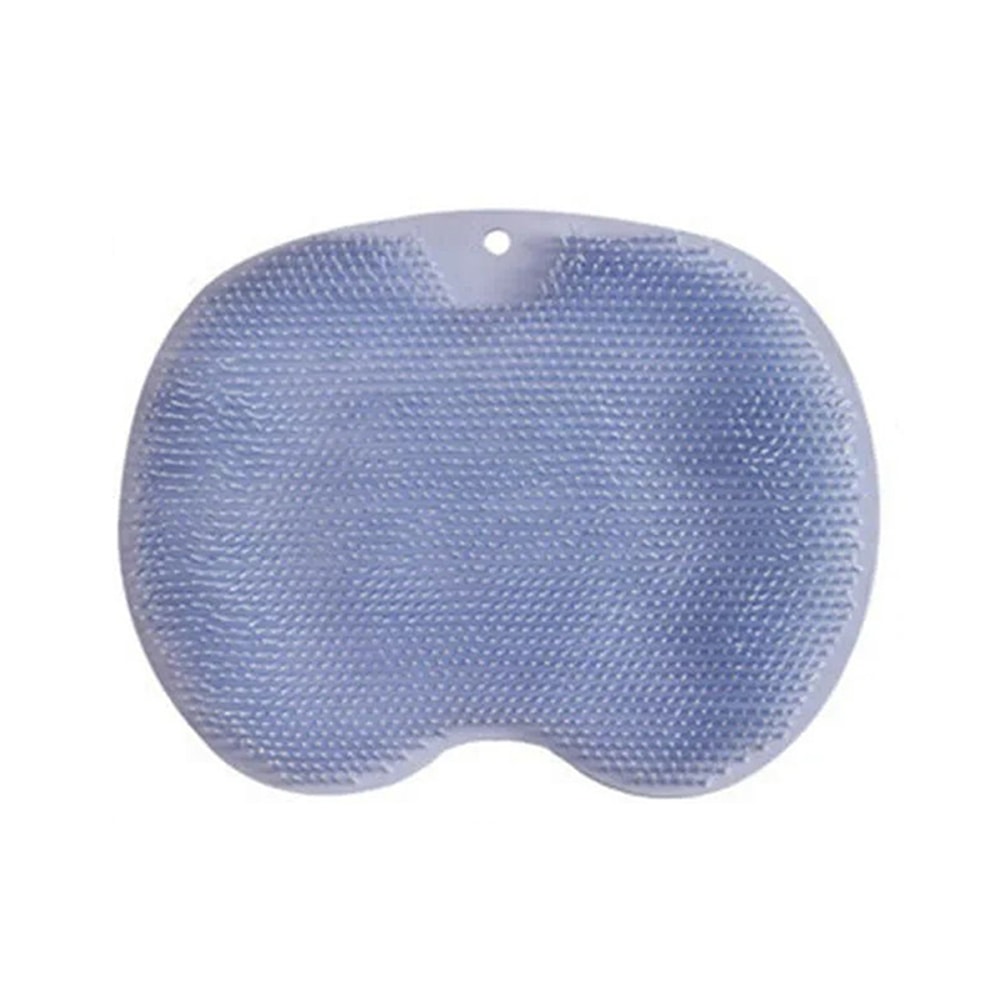Shower Feet Cleaner Wash Mat, Massage Mat with Back Scraper Cleaning Brush, Multifunction Sucker Wall Mat for Foot Arms