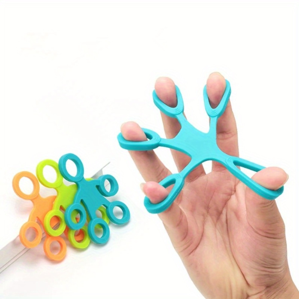Antistress Finger Grip Silicone Ring Exerciser 3 Levels Fitness Resistance Band Finger Sensory Hand 0